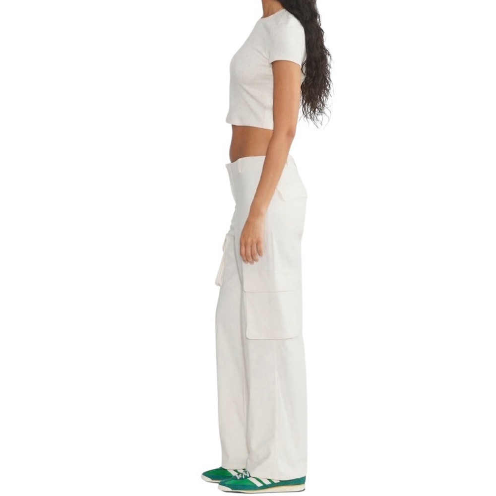 TNA Picture Cargo Pant high waist cotton blend stretch Sz 6 excellent condition - Picture 2 of 12